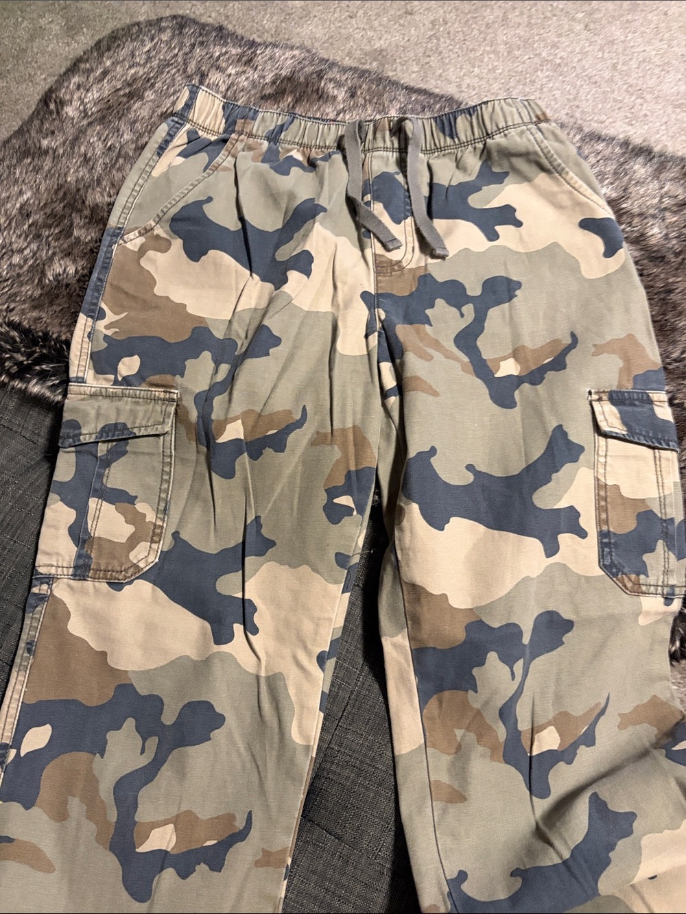 Arizona Jean Company Boys Camo Cargo Pants - Olive, Tan, Navy